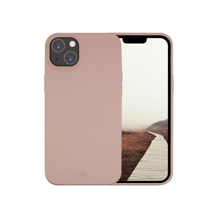dbramante1928 Funda Greenland iPhone 14 Max Rosa Arena Plástico Reciclado Antigolpes Carga Inalámbrica