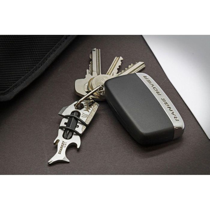 True Multiherramienta Sharkey 12 en 1: Destornilladores, Abrebotellas, Abrelatas, Lima, Tijera, Sierra y Más 7