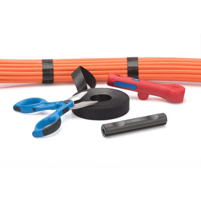 Digitus Cinta de gancho y bucle para cableado estructurado, 20mm ancho, 10m rollo, negro 5