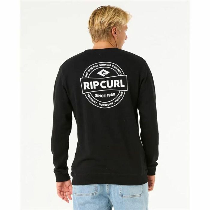 Sudadera sin Capucha Hombre Rip Curl Stapler Crew Negro L 3