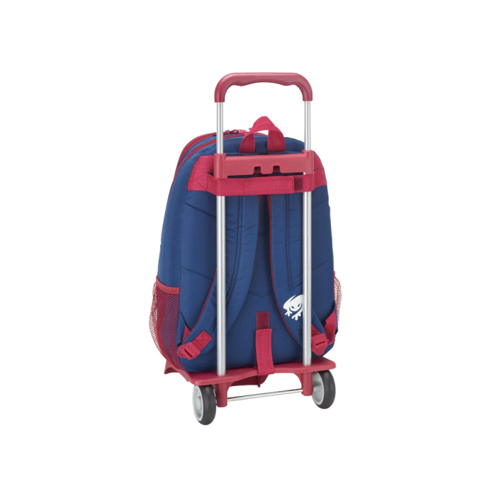 Safta Mochila con Carro 665+carro 905 Levante U.D. Azul y Granate 32x44x16 cm 1