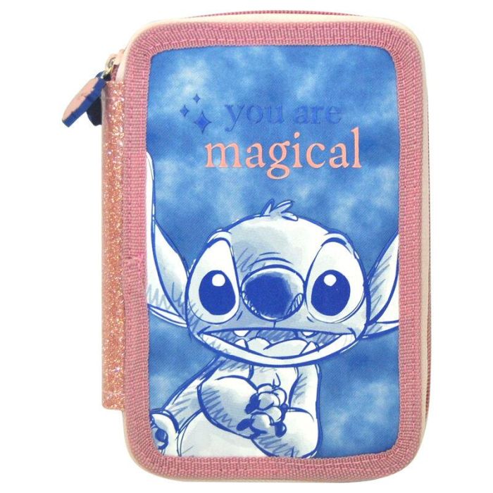 KIDS LICENSING Plumier Stitch Disney triple 14x20x5cm