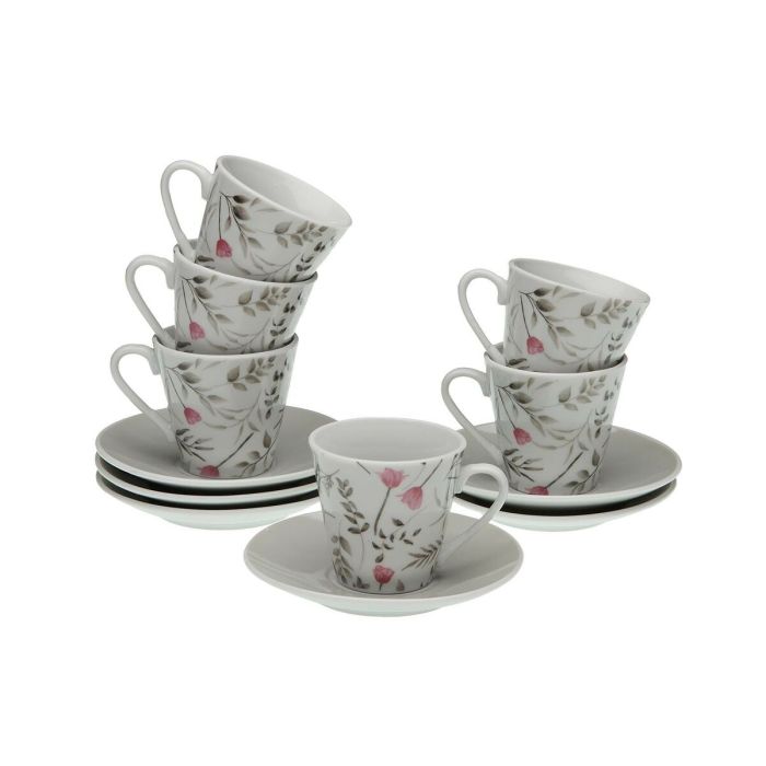 Juego de 6 Tazas con Plato Versa Caprice Porcelana