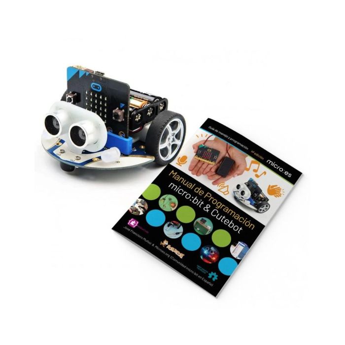 Microbit Robot Coche Cutebot Smart Kit para micro:bit con Sensores de Ultrasonidos, Sigue-líneas y Motores de Alta Velocidad 4 Microbit Robot Coche Cutebot Smart Kit para micro:bit con Sensores de Ultrasonidos, Sigue-líneas y Motores de Alta Velocidad 4