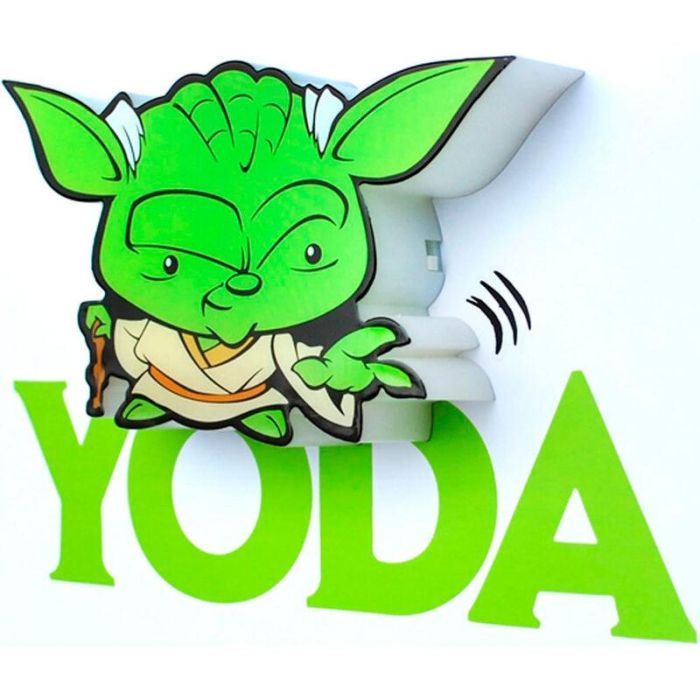 3D Light FX Lámpara Mini Yoda Star Wars 3D LED, funciona con pilas, nunca se calienta al tacto 1