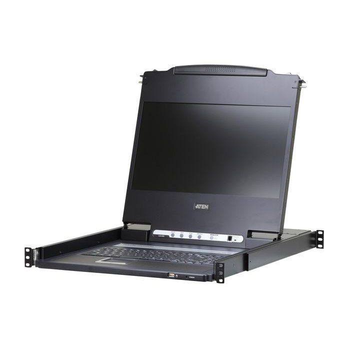 Aten CL6700MW Consola KVM LCD 17.3'' Full HD Widescreen con Teclado y Touchpad Integrados, Montaje en Rack 1U, USB DVI HDMI Aten CL6700MW Consola KVM LCD 17.3'' Full HD Widescreen con Teclado y Touchpad Integrados, Montaje en Rack 1U, USB DVI HDMI