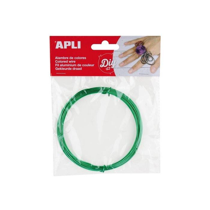 Alambre Apli Ø 1,5 Mm. Verde 5 Metros