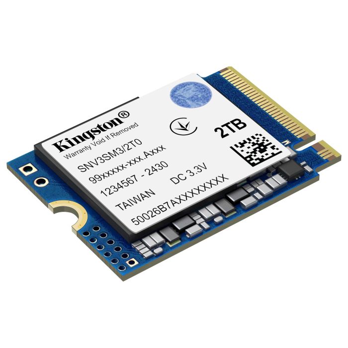 Kingston NV3 SSD NVMe M.2 2230 de 2 TB para Notebook/Consola con velocidad de lectura de 6000 MB/s