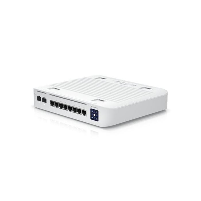 Ubiquiti Fully managed, L3, 8x 2.5GbE RJ-45 ports, 2x 10G SFP+ ports, 80 Gbps switching capacity, PoE, UniFi Network 9 Ubiquiti Fully managed, L3, 8x 2.5GbE RJ-45 ports, 2x 10G SFP+ ports, 80 Gbps switching capacity, PoE, UniFi Network 9