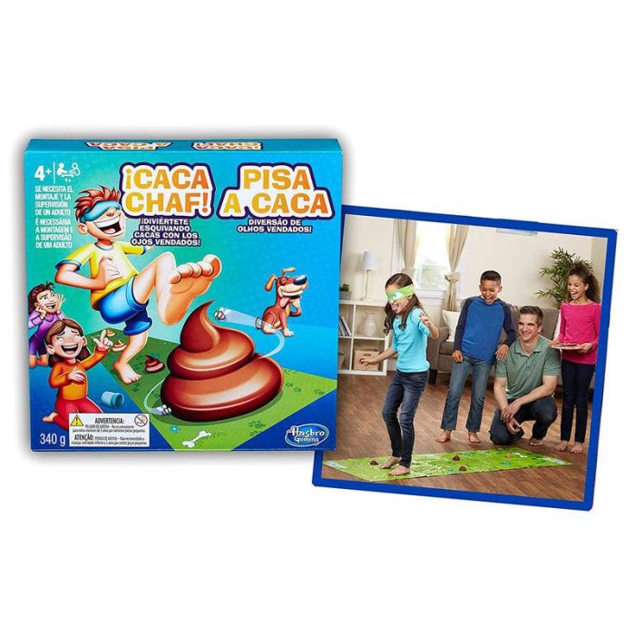 Hasbro Gaming E2489 Juego ¡Caca Chaf! Juego de Mesa con Plastilina y Ojos Vendados, Niños +4 años 3