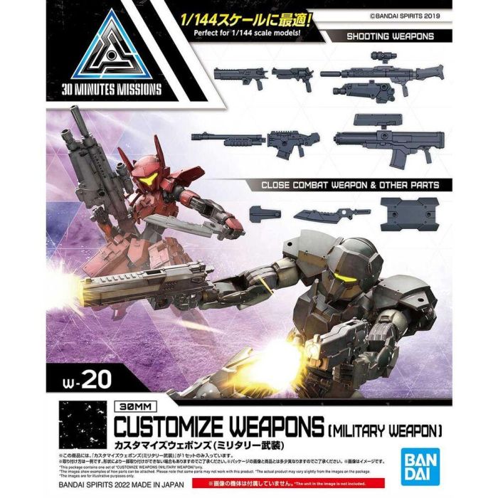 BANDAI HOBBY 30MM Set de Armas Militares Personalizables para Maquetas 30 Minutes Missions y 30MS