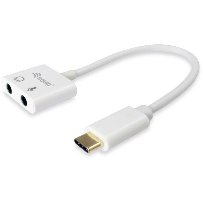 Equip Adapter USB-C -> Audio 2x3-Pin 3.5mm St/Bu 0.15m ws 0 Equip Adapter USB-C -> Audio 2x3-Pin 3.5mm St/Bu 0.15m ws 0