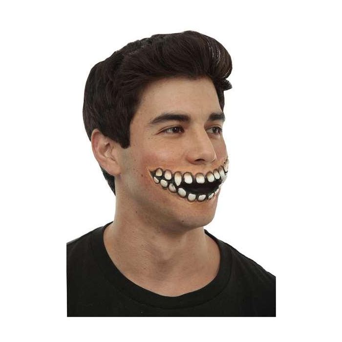 Aplicación sonrisa horripilante de látex 1 Aplicación sonrisa horripilante de látex 1