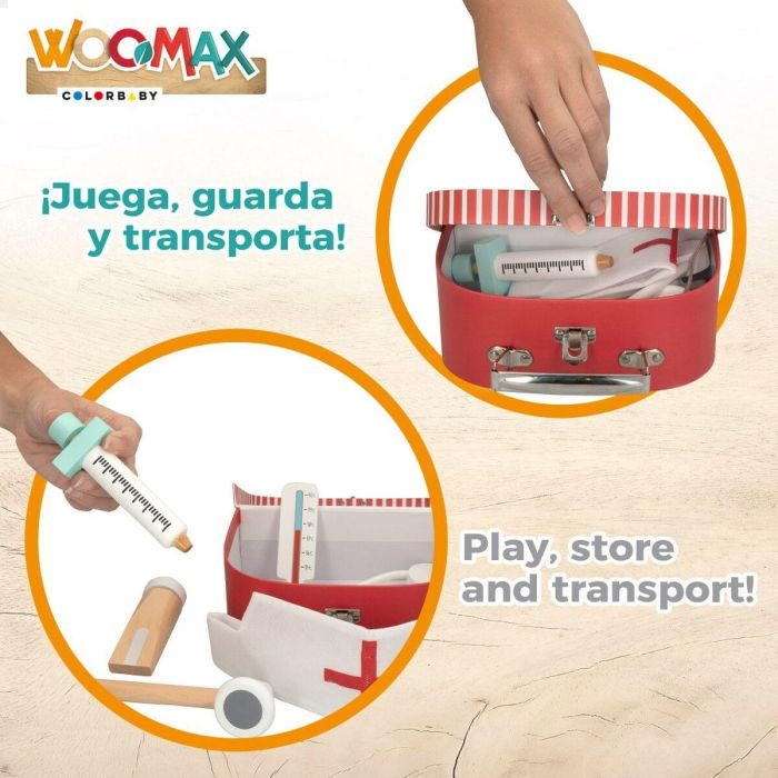 Maletín Médico de Juguete con Accesorios Woomax (6 Unidades) 4 Maletín Médico de Juguete con Accesorios Woomax (6 Unidades) 4