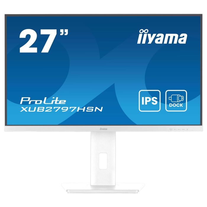iiyama Monitor XUB2797HSN-W2 27" Full HD USB-C, LAN, DP-OUT (Dock) Blanco iiyama Monitor XUB2797HSN-W2 27" Full HD USB-C, LAN, DP-OUT (Dock) Blanco