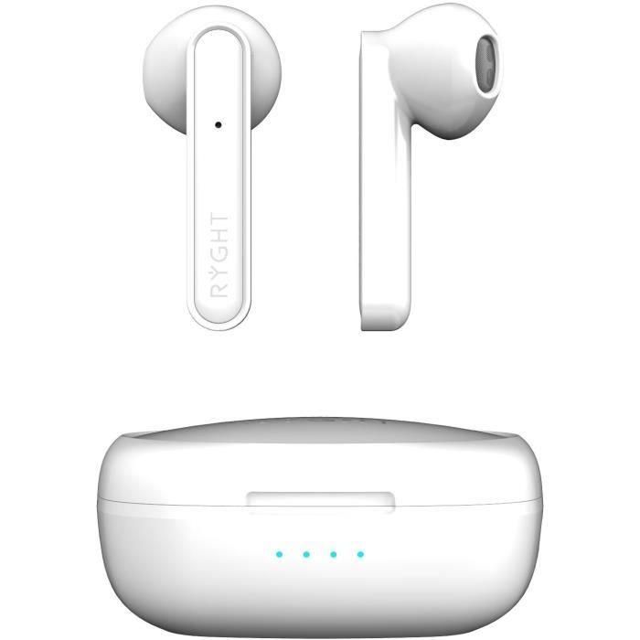 Auriculares inalámbricos Bluetooth - RYGHT - ALFA - Blanco