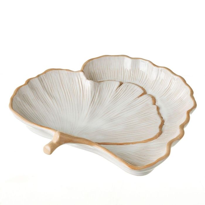 Cuenco GINKGO Blanco Natural Porcelana 25,2 x 26 x 5,5 cm