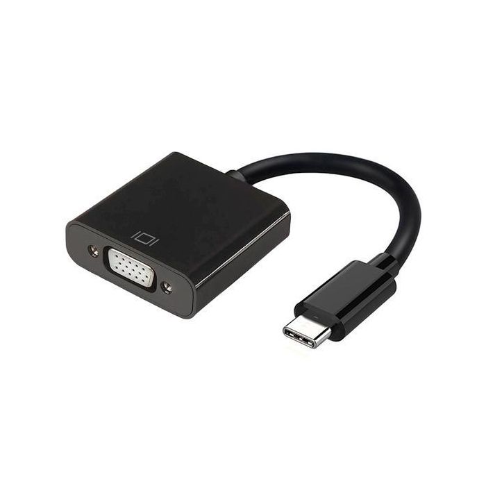 Aisens Conversor Usb-C A Vga Usb-C-M - Hdb15-H Negro 15 cm Aisens Conversor Usb-C A Vga Usb-C-M - Hdb15-H Negro 15 cm