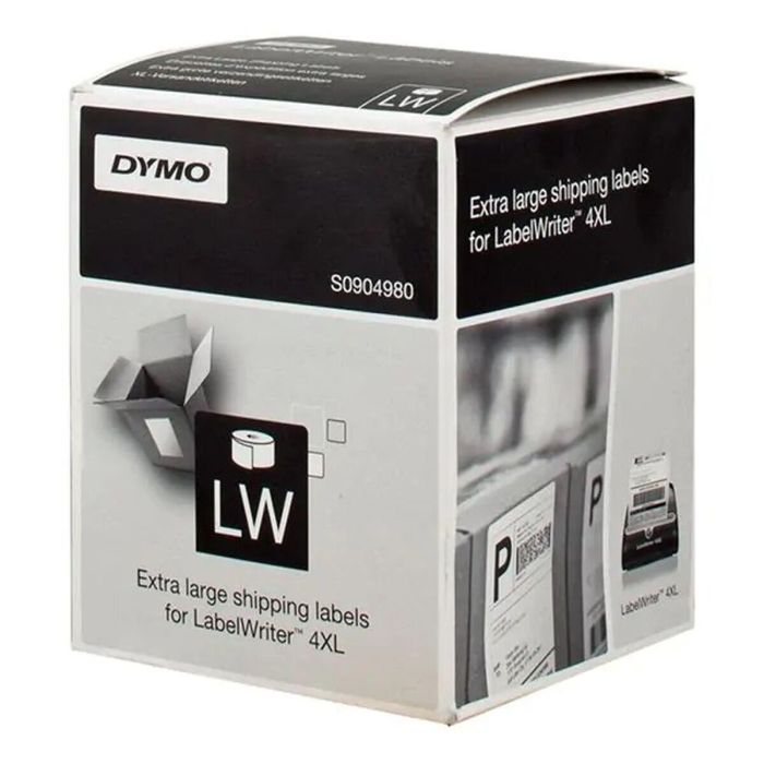 Etiquetas para Impresora Dymo LW 4XL Negro/Blanco 104 x 159 mm (12 Unidades) 1 Etiquetas para Impresora Dymo LW 4XL Negro/Blanco 104 x 159 mm (12 Unidades) 1