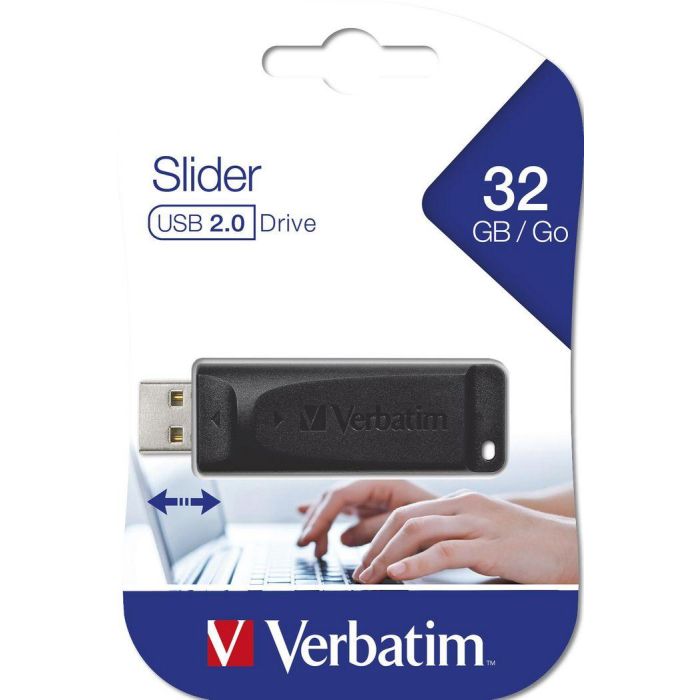 Verbatim Pendrive Store'N'Go Slider 32 grb Retráctil Usb 2.0 Negro 4 Verbatim Pendrive Store'N'Go Slider 32 grb Retráctil Usb 2.0 Negro 4