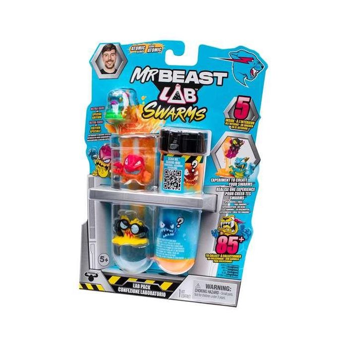 MrBeast Swarms Tubo de Ensayo con 5 Figuras - Crea Enjambres Añadiendo Agua MrBeast Swarms Tubo de Ensayo con 5 Figuras - Crea Enjambres Añadiendo Agua