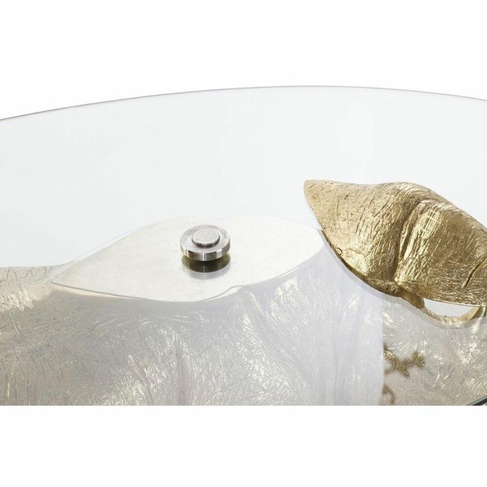 Mesa auxiliar DKD Home Decor Transparente Dorado Resina Cristal 100 x 60,5 x 46 cm 1 Mesa auxiliar DKD Home Decor Transparente Dorado Resina Cristal 100 x 60,5 x 46 cm 1