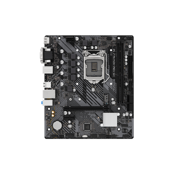 Placa ASRock H510M-Hdv/M.2 Se,Intel,1200,H470,2Ddr4,64Gb,Vga+Dvi+Hdmi,Gblan,4Sata3,6Usb3.2+M.2,Matx 1