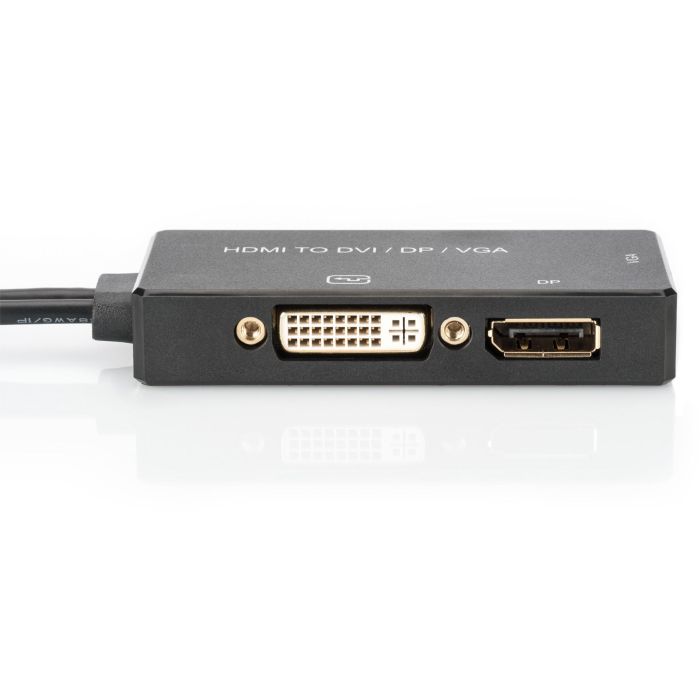 Digitus Adapter HDMI/USB2.0 > HDMI/DVI/DisplayPort 20cm Black 2
