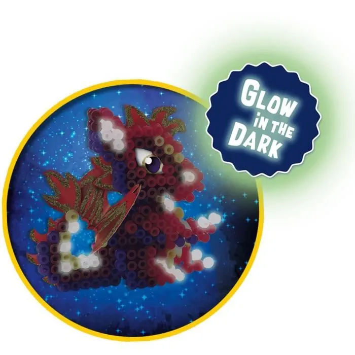 Ses Creative SES1710566034098 Cuentas para Planchar Dragones Crea 3 tipos de dragones en 3D