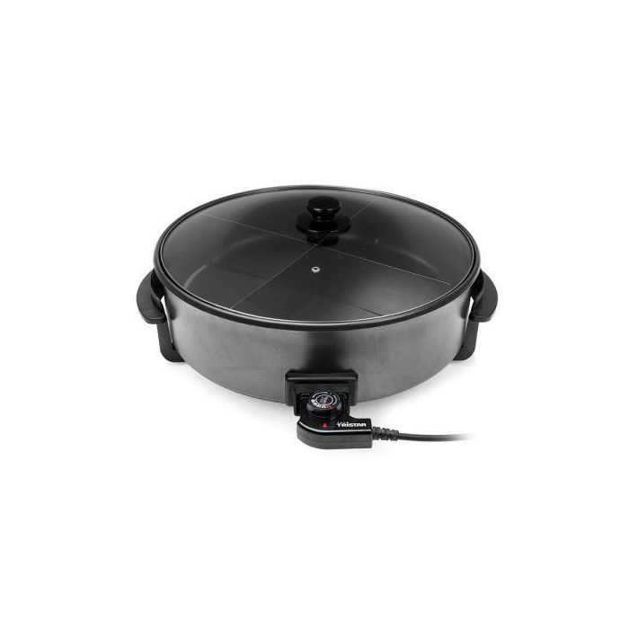 Tristar PZ-9145 Sartén Eléctrica Multifunción XXL Ø40cm 1500W con Divisor y Antiadherente Tristar PZ-9145 Sartén Eléctrica Multifunción XXL Ø40cm 1500W con Divisor y Antiadherente