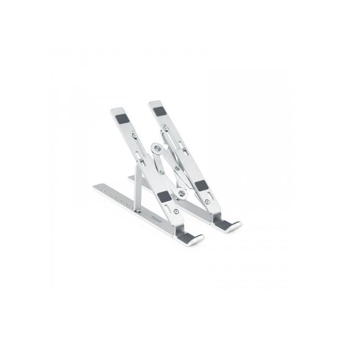 TooQ TQLRS0033-AL Soporte para Portátiles hasta 15" y Tablets Elevador Plegable Plata 1