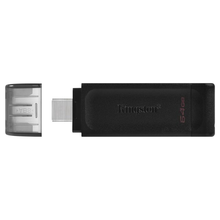 KINGSTON DT70/64GB Pendrive USB-C 64GB 3.2 Gen 1 Negro 2