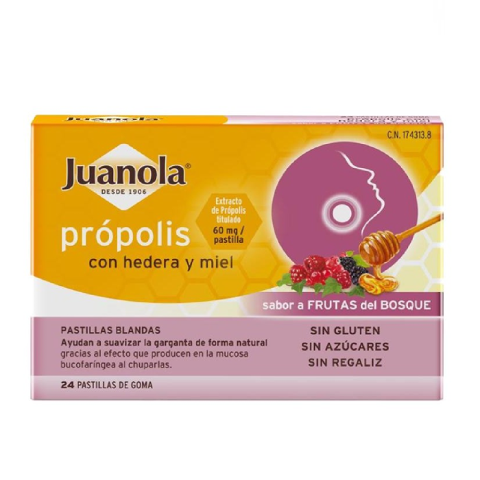 Juanola Própolis Sabor Frutas Del Bosque 24 Pastillas