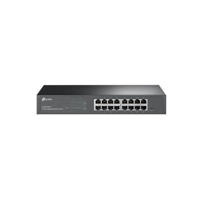 TP-Link TL-SG1016DE Switch de Escritorio 16 Puertos Gigabit 10/100/1000 Mbps, Silencioso (sin Ventilador), Gestión Web, VLAN, QoS, IGMP Snooping, Jumbo Frame