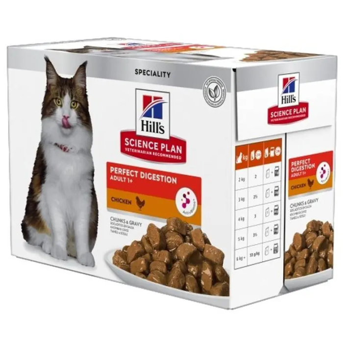 Hill'S Hsp Feline Adult Perfect Digestion Pollo 12x85 gr
