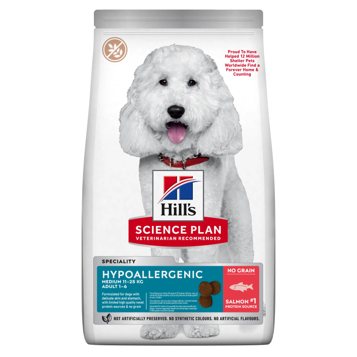 Hill'S Sp Canine Adult Hypoallergenic M Salmon Y Atun 14 kg