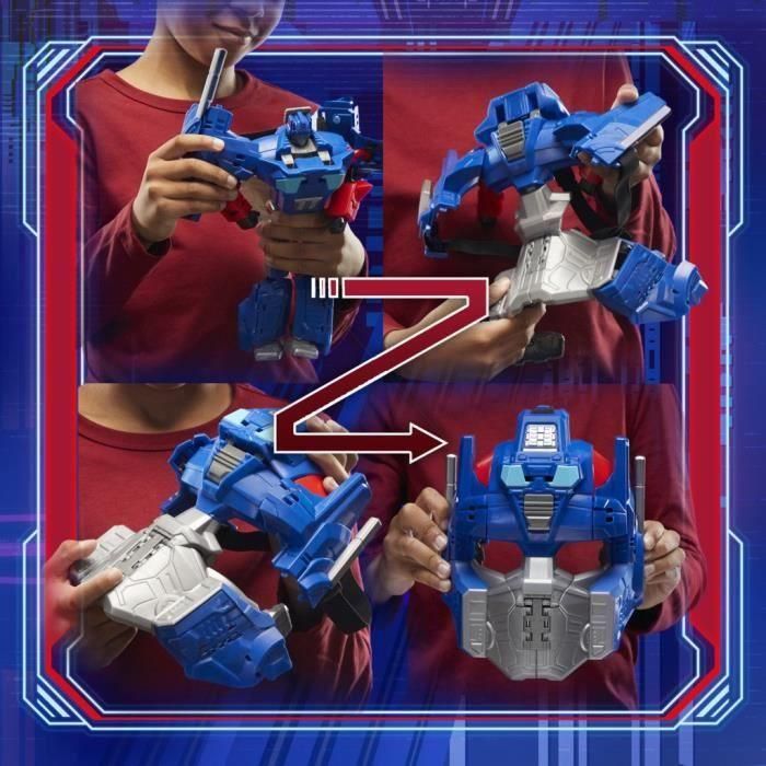 Transformers One Figura de acción 2 en 1 Optimus Prime (Orion Pax) de 10 pulgadas, se convierte en máscara, juguetes interactivos para niñas y niños 4