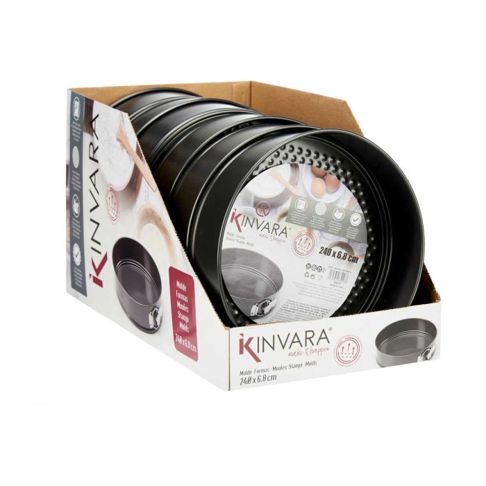 Molde Redondo Metal Ajustable 24Cm Kinvara (12 Unidades) 3 Molde Redondo Metal Ajustable 24Cm Kinvara (12 Unidades) 3