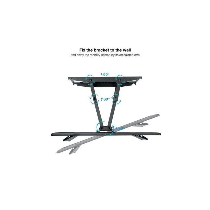 TOOQ SOPORTE PARED PANTALLAS 37-80" GIRA/INCLI NEGRO 2 TOOQ SOPORTE PARED PANTALLAS 37-80" GIRA/INCLI NEGRO 2