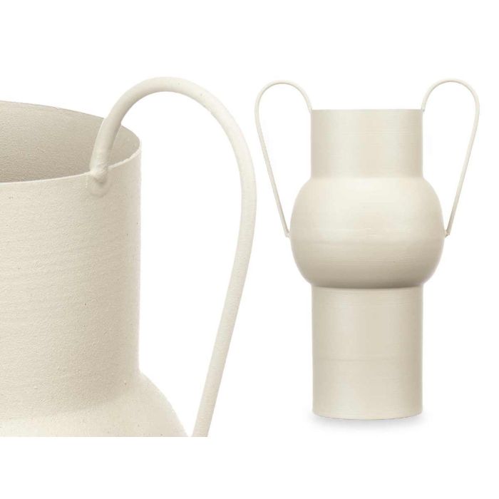 Jarron Acero Abombado Crema Pastel Med Giftdecor 22X32CM (6 Unidades) 2 Jarron Acero Abombado Crema Pastel Med Giftdecor 22X32CM (6 Unidades) 2