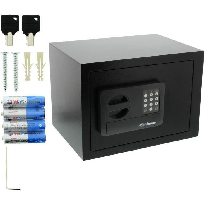 BURG-WÄCHTER Safe S5 E - Caja Fuerte de Seguridad Robusta Pared Simple con Doble Cerradura de Bit y 2 Llaves 5