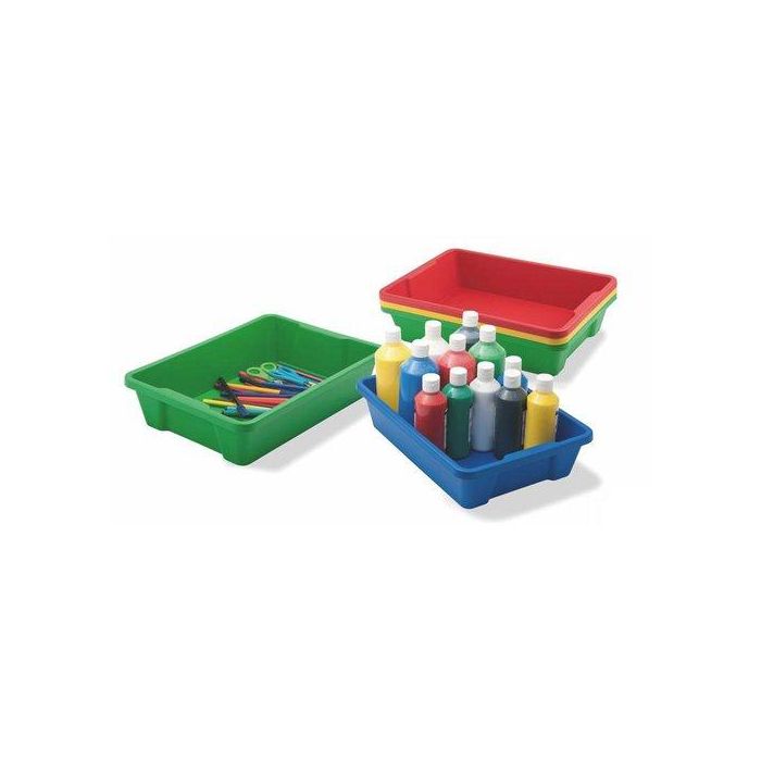 Caja Almacenamiento Faibo Apilable Tipo Ministerio Azul (Set de 20)