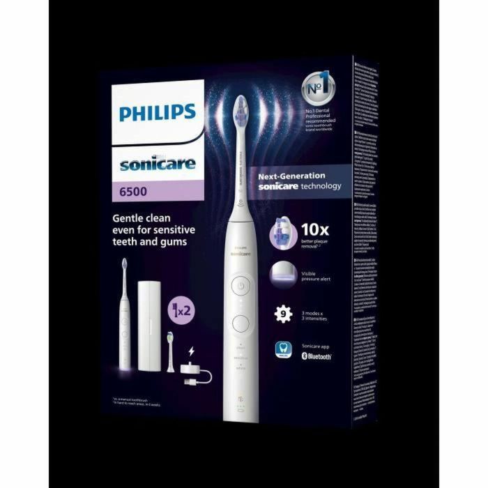 Philips HX7410/02 Cepillo de dientes eléctrico Sonicare Serie 6500 Blanco 2