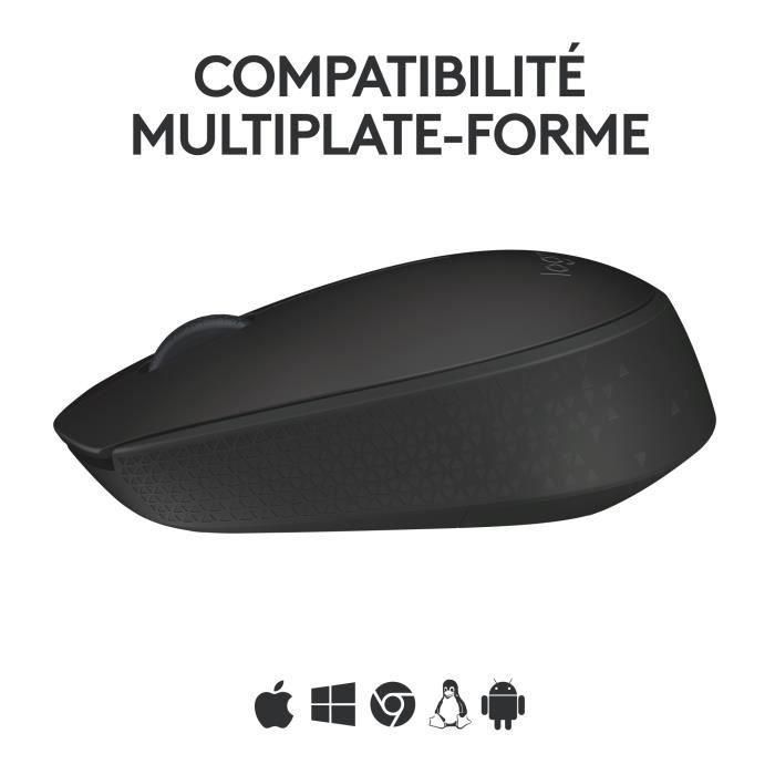 Logitech M171 Ratón Inalámbrico USB Negro, 2.4GHz, 10m Alcance, 12 Meses Batería, Compatible Windows/Mac/Chrome 3 Logitech M171 Ratón Inalámbrico USB Negro, 2.4GHz, 10m Alcance, 12 Meses Batería, Compatible Windows/Mac/Chrome 3