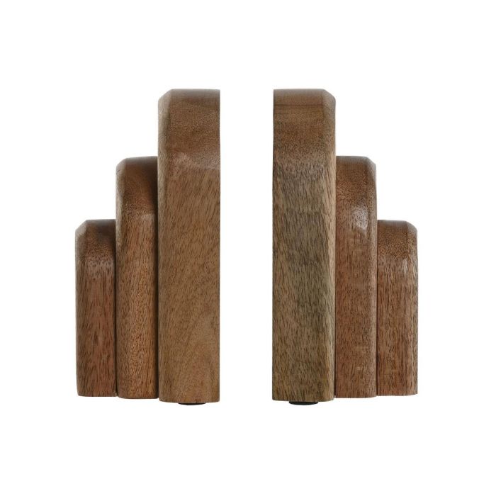 DKD Home Decor Sujetalibros Moderno Set de 2 Madera de Mango Natural 10x17.5x18 cm 1 DKD Home Decor Sujetalibros Moderno Set de 2 Madera de Mango Natural 10x17.5x18 cm 1