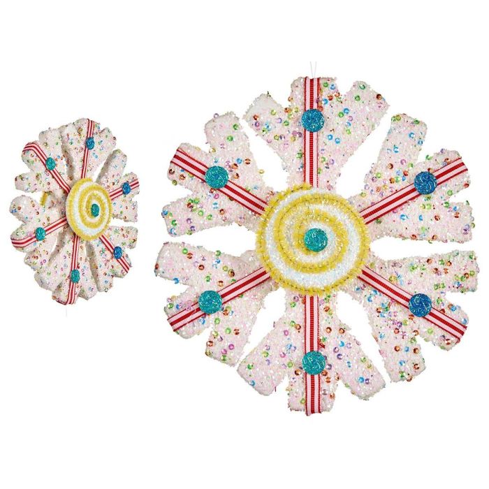 Copo de Nieve Rojo 17 cm Krist+ - Decoración Navideña (8 Unidades) Copo de Nieve Rojo 17 cm Krist+ - Decoración Navideña (8 Unidades)