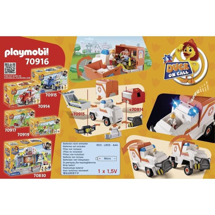 D.O.C - Vehículo De Emergencia Ambulancia 70916 Playmobil 2 D.O.C - Vehículo De Emergencia Ambulancia 70916 Playmobil 2