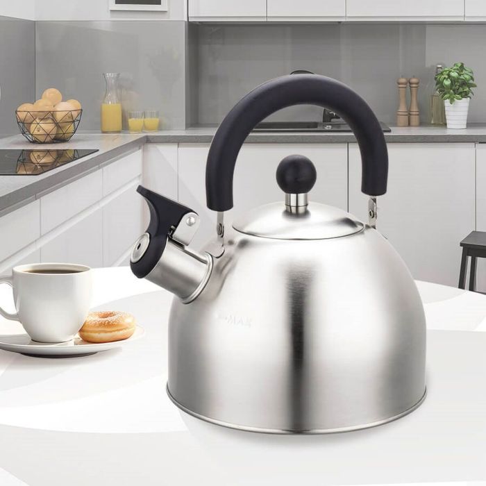 Tetera Feel Maestro MR-1300 Negro Plateado Acero Inoxidable 2 L 5 Tetera Feel Maestro MR-1300 Negro Plateado Acero Inoxidable 2 L 5