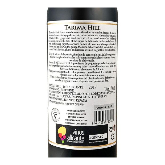 Volver Tarima Hill 100% Monastrell 1 Volver Tarima Hill 100% Monastrell 1