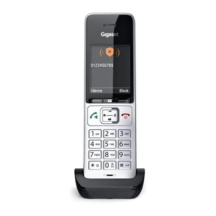 Gigaset COMFORT 500HX Teléfono DECT/analógico Terminal con conexión por cable Altavoz Negro Plata 13